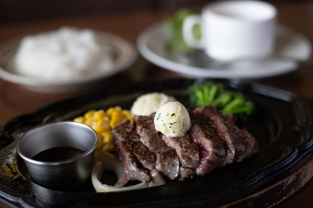 パームビーチレストランのステーキ